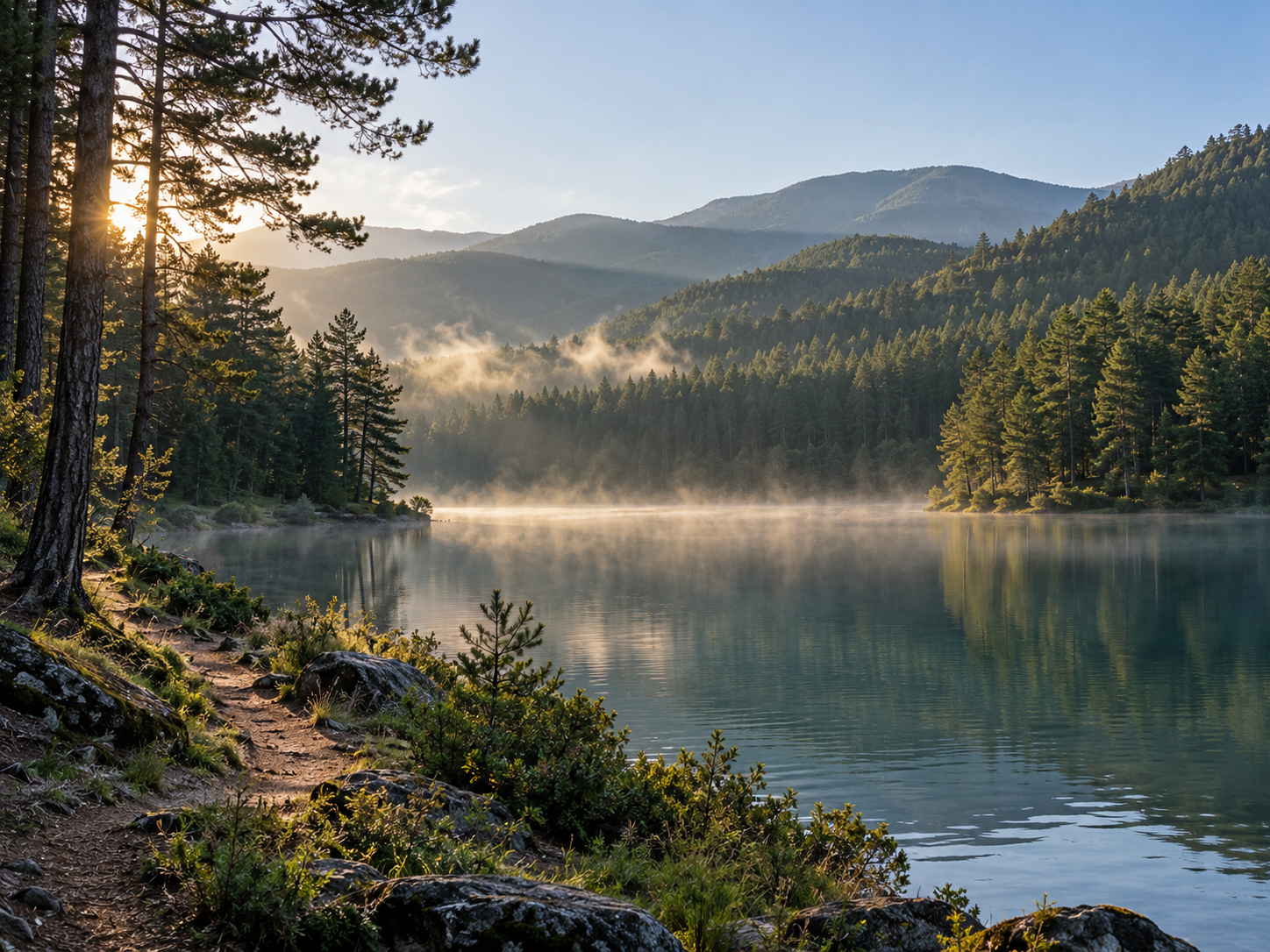 Paesaggio ispirato ai laghi e ai boschi della Sila